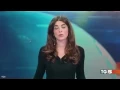 Italian TV presenter gives viewers a real news flash when sh