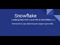 Loading Data from Local File to Snowflake Part 2