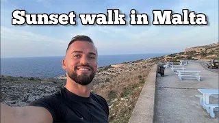 Sunset walk in Malta