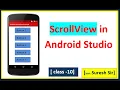 How To Use ScrollView in Android Scroll View in Android Studio Android Studio Tutorial