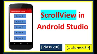 How To Use ScrollView in Android Scroll View in Android Studio Android Studio Tutorial