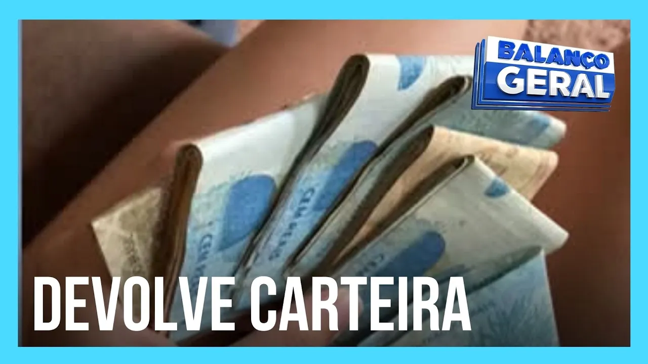Estudante encontra carteira com R$ 6 mil em ônibus e devolve à dona
