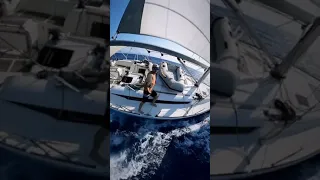 What’s it like sailing a yacht? Totally EPIC! #sailing #yachtlife #yachting #sailingboat #yacht