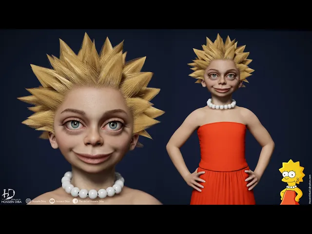 3D Model of Iisa Simpson(Real time)