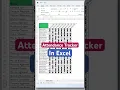 Instant Attendance Sheet in Excel - 0 Effort 100 Results