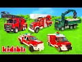 Download Lagu Toy Dump Truck on Fire! Firefighter Trucks to the Rescue 🚒 Educational Toys Video for Kids | Kidibli
