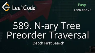 LeetCode 589 N-ary Tree Preorder Traversal JavaScript BFS Leetcode75