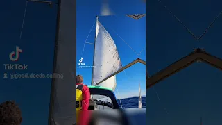 Sailing the Med in the winter 🤩  #sailing #liveaboard #travel #yachtlife #boating #sailingblog