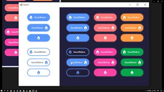 for C VB NET - Rounded Corners Button Style with Shadow and Animation Guna UI2