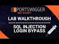 SQL Injection Login Bypass - PortSwigger Web Security Academy Series