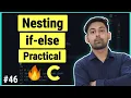 Nesting if-else Practical Work In C Full Lecture In Hindi By Nirbhay Kaushik