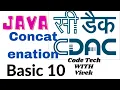 What is Concatenation With Vivek Singh CodeTech Basic Concept In Java