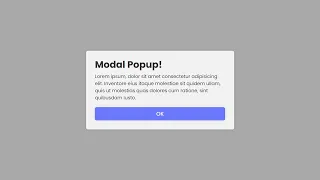 How To Make Popup In HTML CSS Javascript Create Modal In HTML