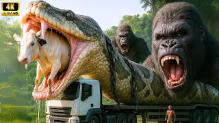 King Kong Vs Monsters Full Movie Epic Battle With Giant Anaconda 4K 