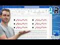 2 column bullet list in Word 1 MINUTE