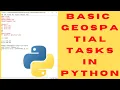 Getting Started with Python for GIS Coordinates Data Structures and Distance Calculation