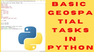 Getting Started with Python for GIS Coordinates Data Structures and Distance Calculation