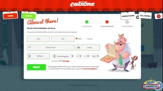 Calzone Casino Registration 2017 - BONUS up to 450