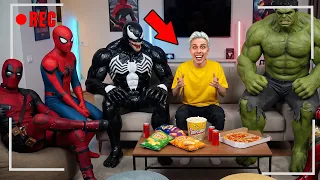 ВСЕ СУПЕРГЕРОИ У МЕНЯ ДОМА в Реальной Жизни! 😨 Скрытые камеры