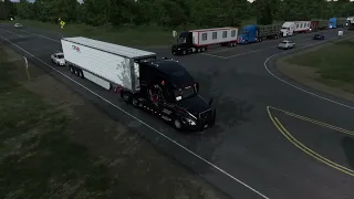 Fresh farms and fields - Driving Volvo VNL 860 semi from Tulsa OK to Chicago IL