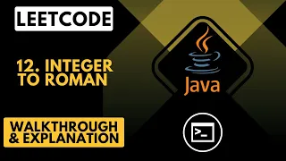 LeetCode 12 Integer to Roman Java