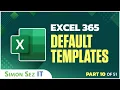 Excel 365 for Beginners How to Use Templates to Save Time 10 of 51