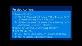 Microsoft SQL Server 2014 In Memory OLTP Overview 82