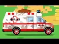 Download Lagu White Ambulance Car Rescue in the City w Tow Truck - Animation Cars \u0026 Trucks Cartoon for children
