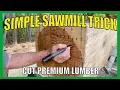 The Secret to Flat Lumber A Simple Sawmill Trick Perfectly Flat Lumber Every Time
