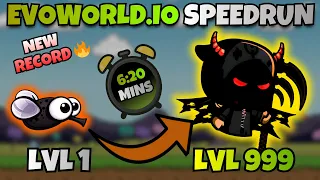 Evoworld io - SPEEDRUN Fly to Grim Reaper in 6 minute 20 seconds New World Record