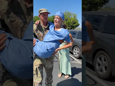 Nurse faints from dehydration and soldier comes to her rescue 🥹