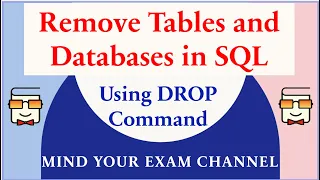 Drop Tables Databases in SQL Database DROP Command Relational DBMS SQL for Beginners