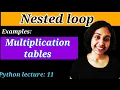 Python Lect 11 Python Loops Part 3 Nested loops and problem solving