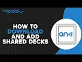 How To Download and Add Shared Decks in Anki Easiest Way