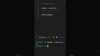 Python abs function