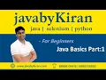 Java Basics Part 1 By Kiran Sir JAVA SELENIUM PYTHON