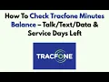 How To Check Tracfone Minutes Balance - Data Service Days Left
