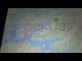 Tracking flight route above clouds via GPS map on Alaska Airline