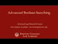 Advanced Boolean Searching