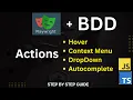 Playwright with Cucumber BDD Actions Tutorial Hover Right Click Dropdown Autocomplete