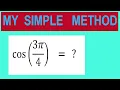 Find trigonometry angle cos 3 4