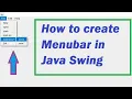 How to create Menubar in java swing learn java swing part 1 mp4