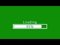 Loading Bar Effect Overlay Green Screen