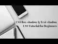 CSS - Text Shadow Box Shadow