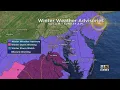 Bob Turk And Meg McNamara Are Tracking The Latest Round Of Winter Weather Expected In Maryland