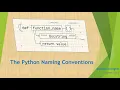 004 Python Naming Conventions
