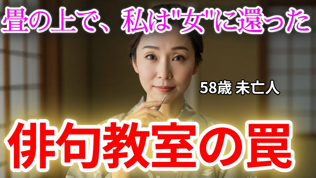 Outline Video 【シニア恋愛】俳句教室の罠 〜誰もいない教室で講師と秘密の関係。彼の句に隠された、残酷な嘘〜【朗読ドラマ】