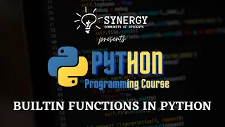 Python Programming - BuiltIn Functions In Python