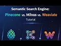 7 Build Your Own Semantic Search Engine Pinecone vs Milvus vs Weaviate Tutorial