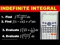 INTEGRATION PART 1 SIMPLE CASIO CALCULATOR TECHNIQUES FOR SOLVING INDEFINITE INTEGRAL - WASSCE MATHS